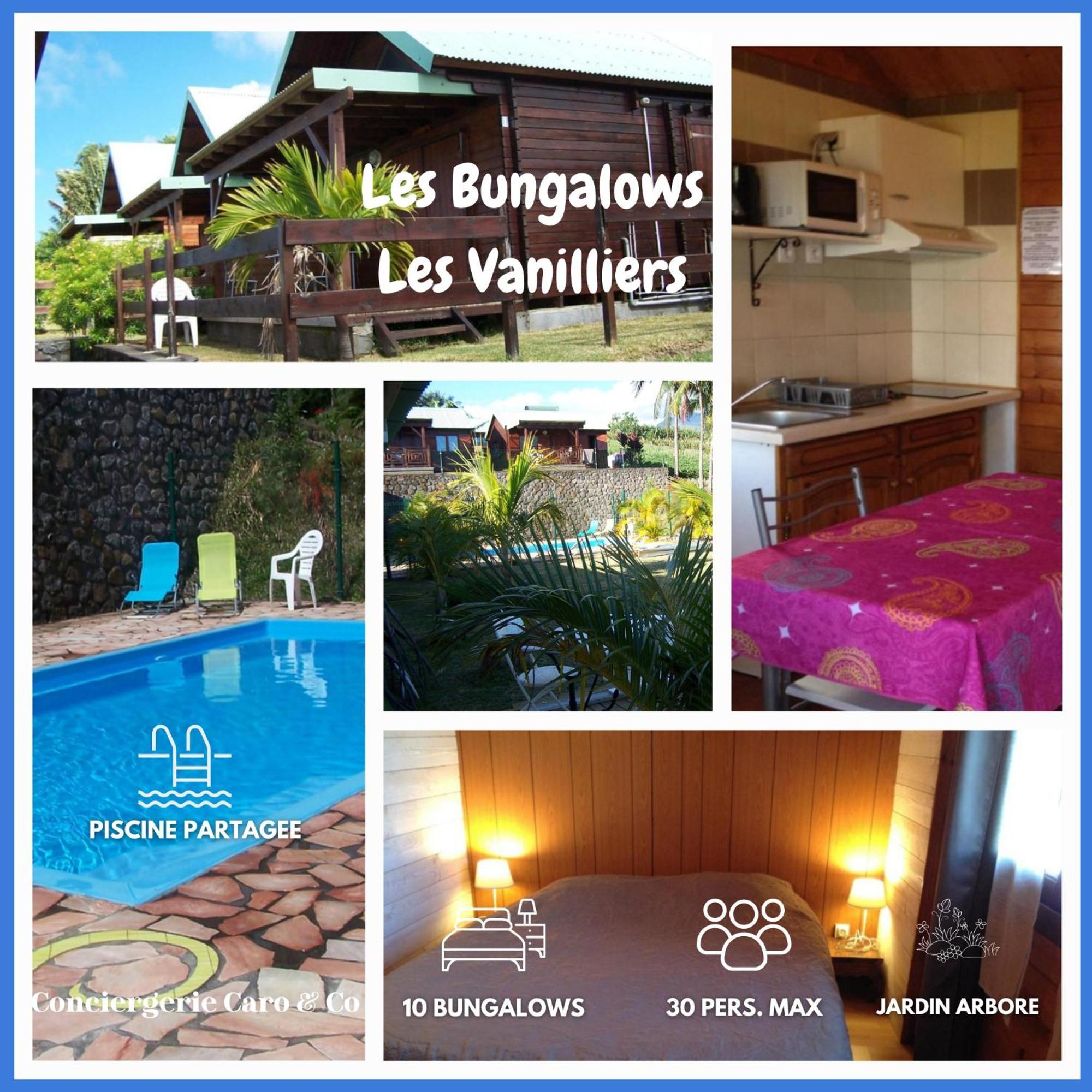 Les Bungalows Les Vanilliers, Sud Sauvage Avec Piscine แซ็ง-โฌเซฟ ภายนอก รูปภาพ